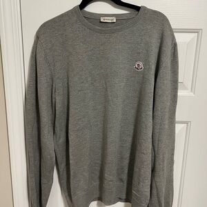 Moncler Classic Gray Crewneck Sweater